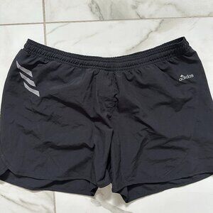 Adidas Lined Running Shorts, Black, Medium